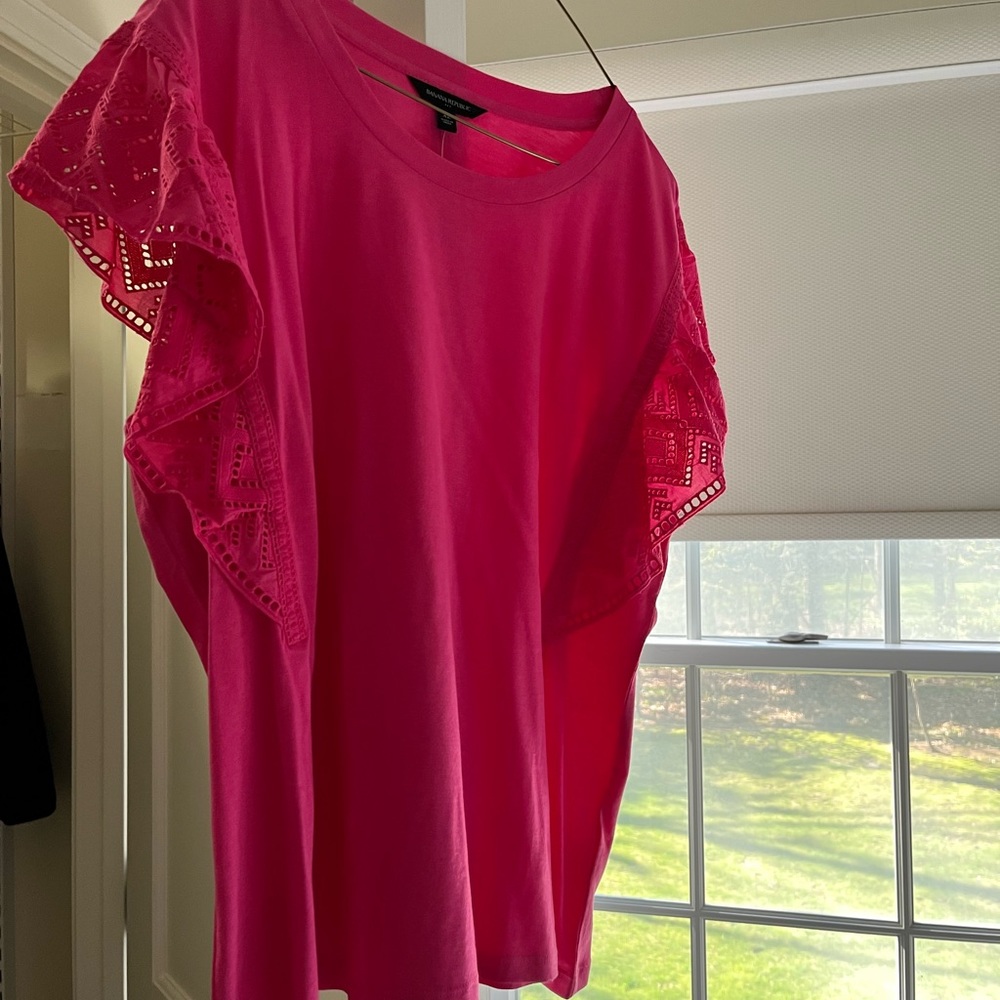 Banana Republic eyelet short sleeve shirt! NWT